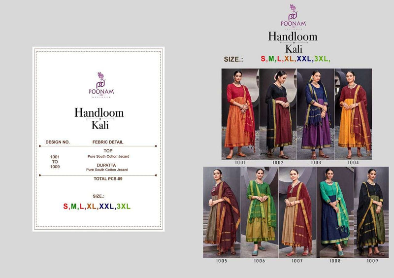 Pooonam Designer Handloom Kali Pure South Cotton Jecard Gown