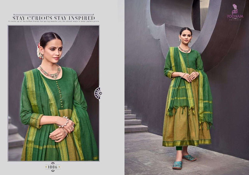 Pooonam Designer Handloom Kali Pure South Cotton Jecard Gown