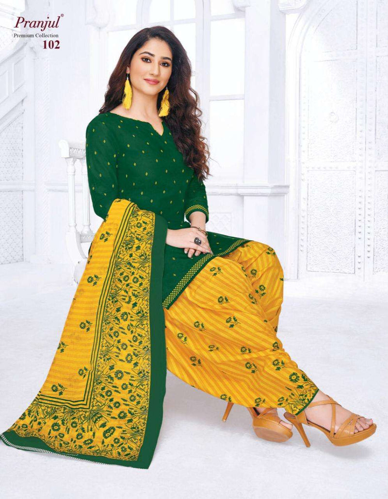 Pranjul Creation Launch Premium Collection Cotton Readymade Patiyala Style Salwar Suits