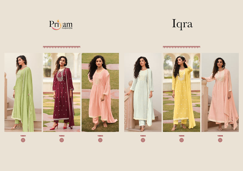 Priyam Fashion Iqra Georgette Designer Work Pakistani Pret Kurti