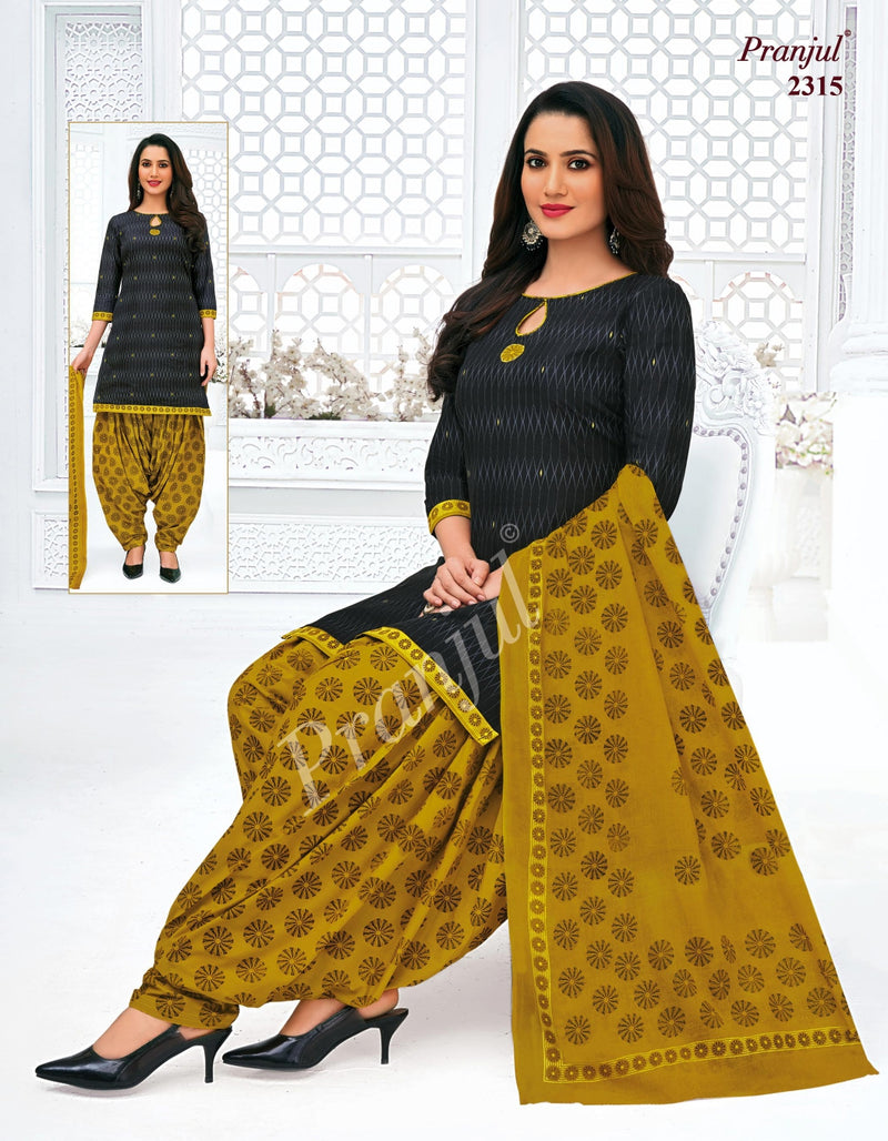 Pranjul Fashion Priyanshi Vol 23 Pure Cotton Patiyala Style Festive Wear Salwar Kameez