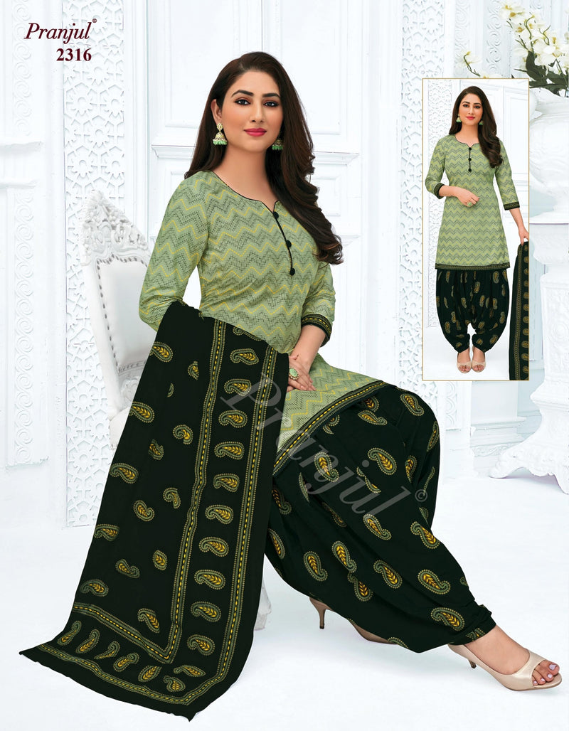 Pranjul Fashion Priyanshi Vol 23 Pure Cotton Patiyala Style Festive Wear Salwar Kameez