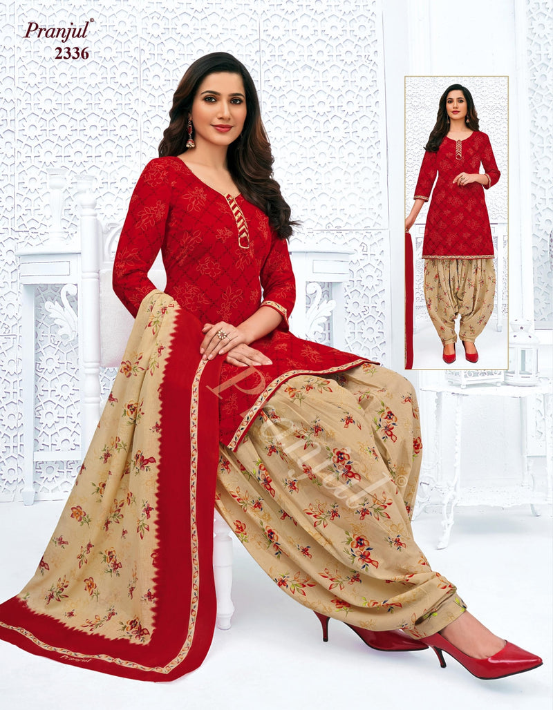 Pranjul Fashion Priyanshi Vol 23 Pure Cotton Patiyala Style Festive Wear Salwar Kameez