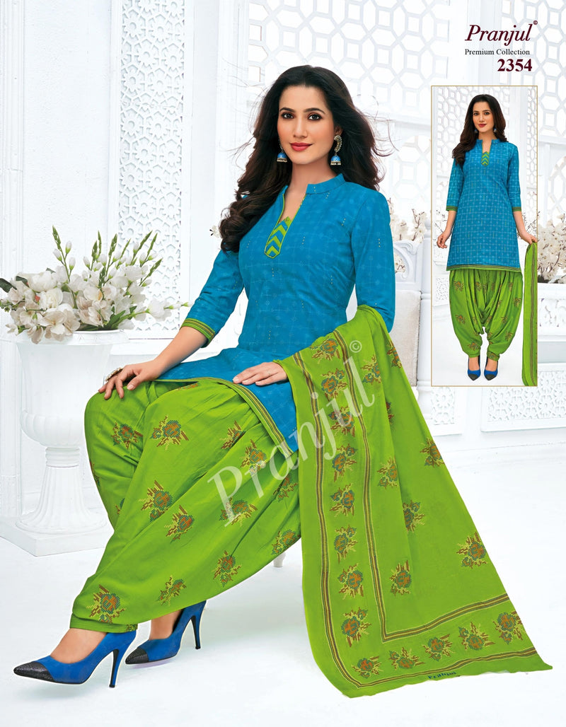 Pranjul Fashion Priyanshi Vol 23 Pure Cotton Patiyala Style Festive Wear Salwar Kameez