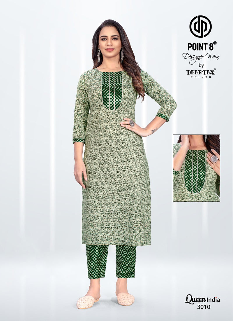 Deeptex Queen India Vol 3 Pure Cotton With Heavy Work Stylish Designer Casual Look Salwar Suit