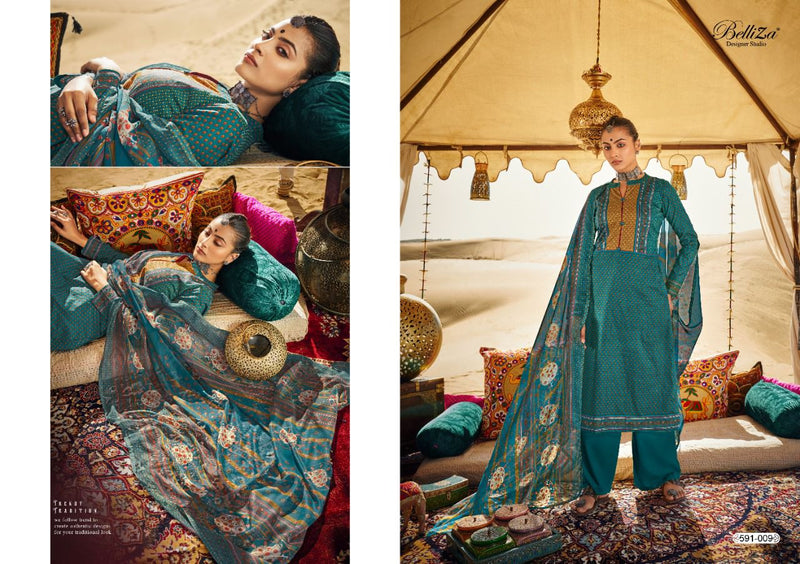 Belliza Designer Studio Queen Of Dessert  Cotton Printed Party Wear Salwar Kameez With Beautiful Digital Print