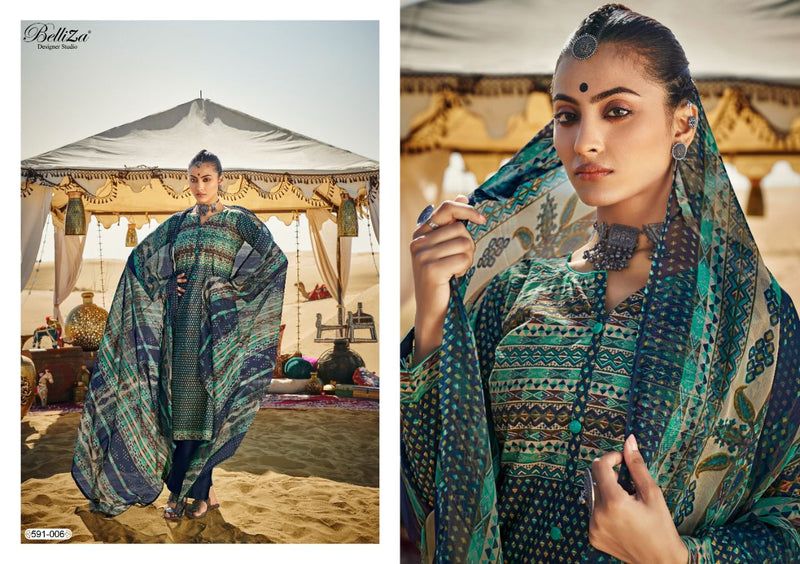 Belliza Designer Studio Queen Of Dessert  Cotton Printed Party Wear Salwar Kameez With Beautiful Digital Print