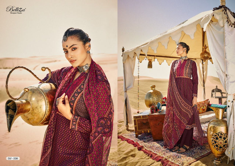 Belliza Designer Studio Queen Of Dessert  Cotton Printed Party Wear Salwar Kameez With Beautiful Digital Print
