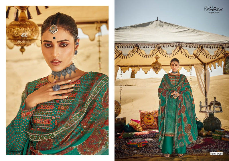 Belliza Designer Studio Queen Of Dessert  Cotton Printed Party Wear Salwar Kameez With Beautiful Digital Print