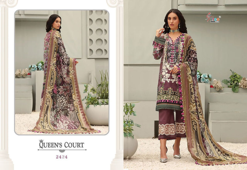 Shree Fabs Queens Court Pure Cotton With Heavy Embroidery Work Stylish Designer Pakistani Casual Wear Salwar Kameez