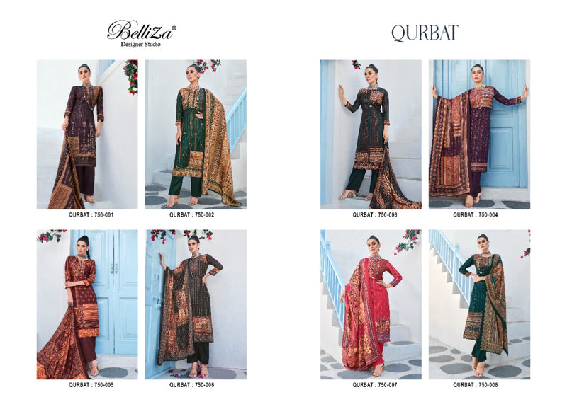 Belliza Qurbat Pashmina With Fancy Work Stylish Designer Party Wear Salwar Kameez