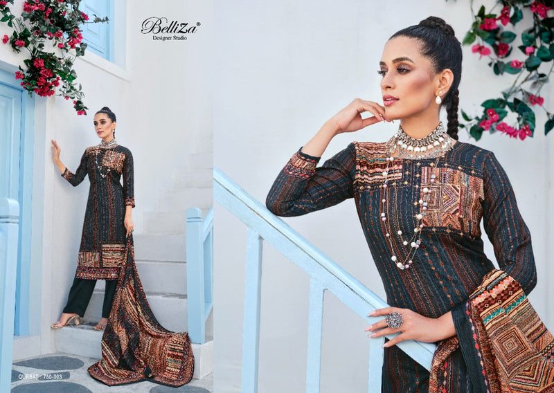 Belliza Qurbat Pashmina With Fancy Work Stylish Designer Party Wear Salwar Kameez