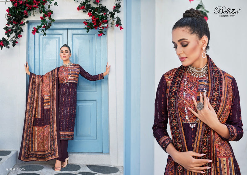 Belliza Qurbat Pashmina With Fancy Work Stylish Designer Party Wear Salwar Kameez