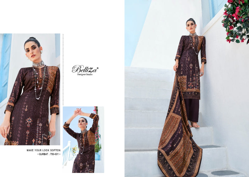 Belliza Qurbat Pashmina With Fancy Work Stylish Designer Party Wear Salwar Kameez