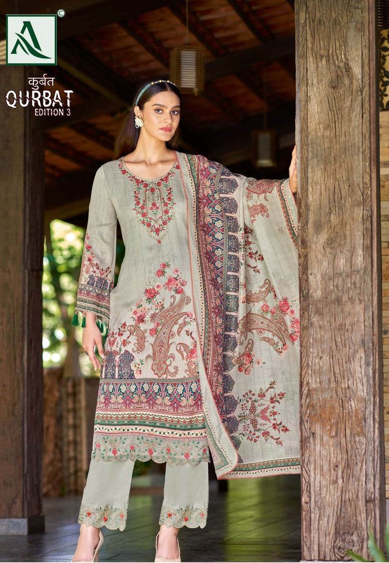 Alok Suits Qurbat Edition Vol 3 Jam Cotton Digital Printed Pakistani Style Festive Wear Salwar Suits