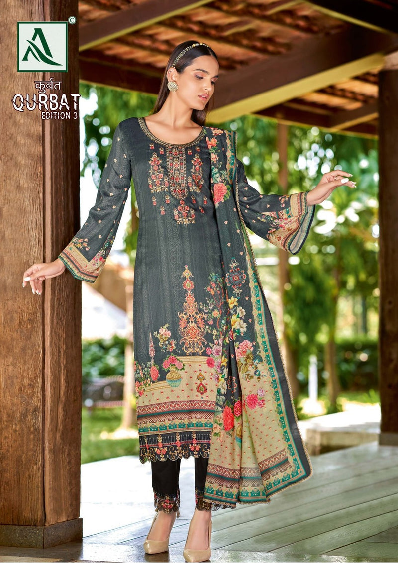 Alok Suits Qurbat Edition Vol 3 Jam Cotton Digital Printed Pakistani Style Festive Wear Salwar Suits