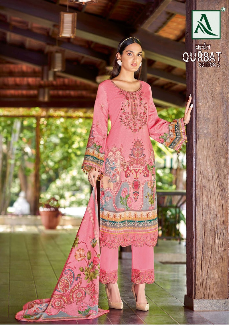 Alok Suits Qurbat Edition Vol 3 Jam Cotton Digital Printed Pakistani Style Festive Wear Salwar Suits