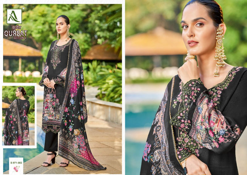 Alok Suits Qurbat Vol 4 Jam Cotton Pakistani Style Party Wear Salwar Suits