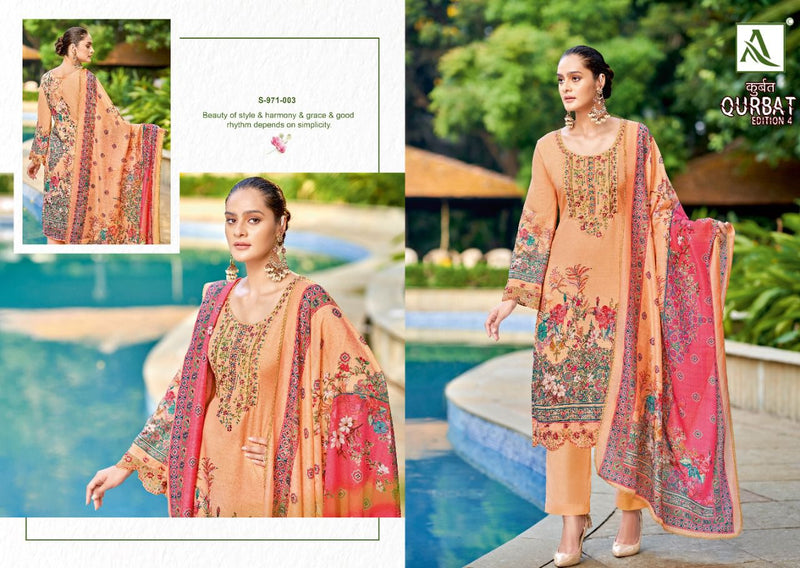 Alok Suits Qurbat Vol 4 Jam Cotton Pakistani Style Party Wear Salwar Suits