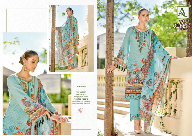 Alok Suits Qurbat Vol 4 Jam Cotton Pakistani Style Party Wear Salwar Suits