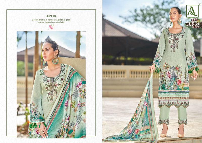 Alok Suits Qurbat Vol 4 Jam Cotton Pakistani Style Party Wear Salwar Suits