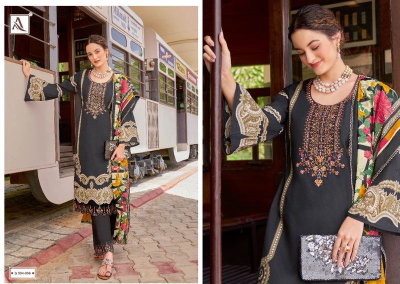 Alok Suit Qurbat Vol 5 Cotton With Heavy Embroidery Pakistani Party Wear Stylish Designer Salwar Suit