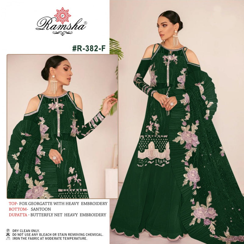 Ramsha Fashion R 382 Nx Georgette Party Wear Stylish Gown Style Salwar Kameez