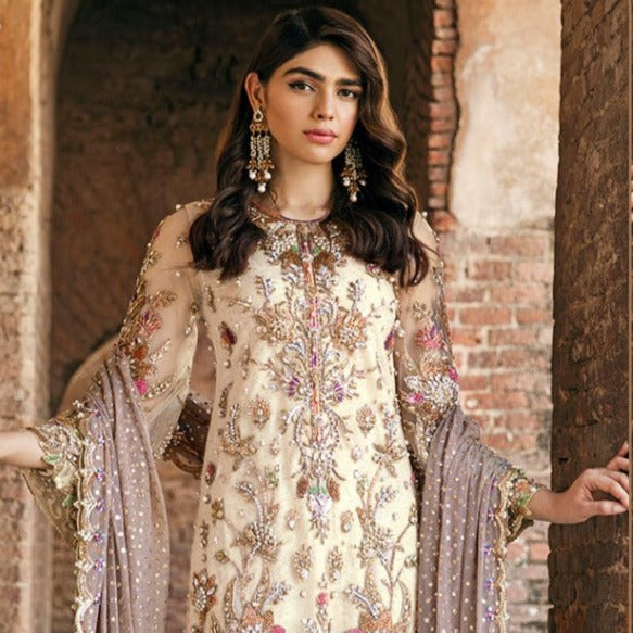 Ramsha R 406 Georgette Designer Pakistani Style Wedding Wear Heavy Embroidered Salwar Suits