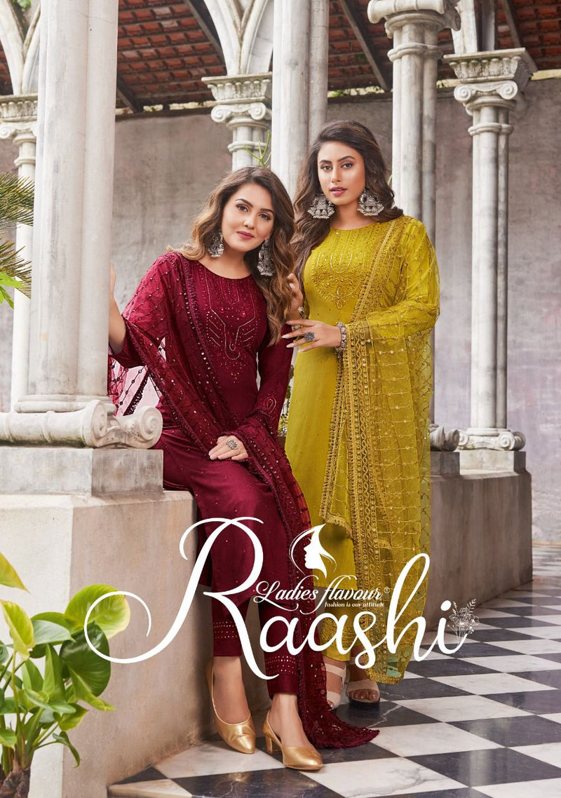 Ladies Flavour Raashi Viscose With Heavy Fancy Embroidery Work Stylish Designer Party Wear Kurti