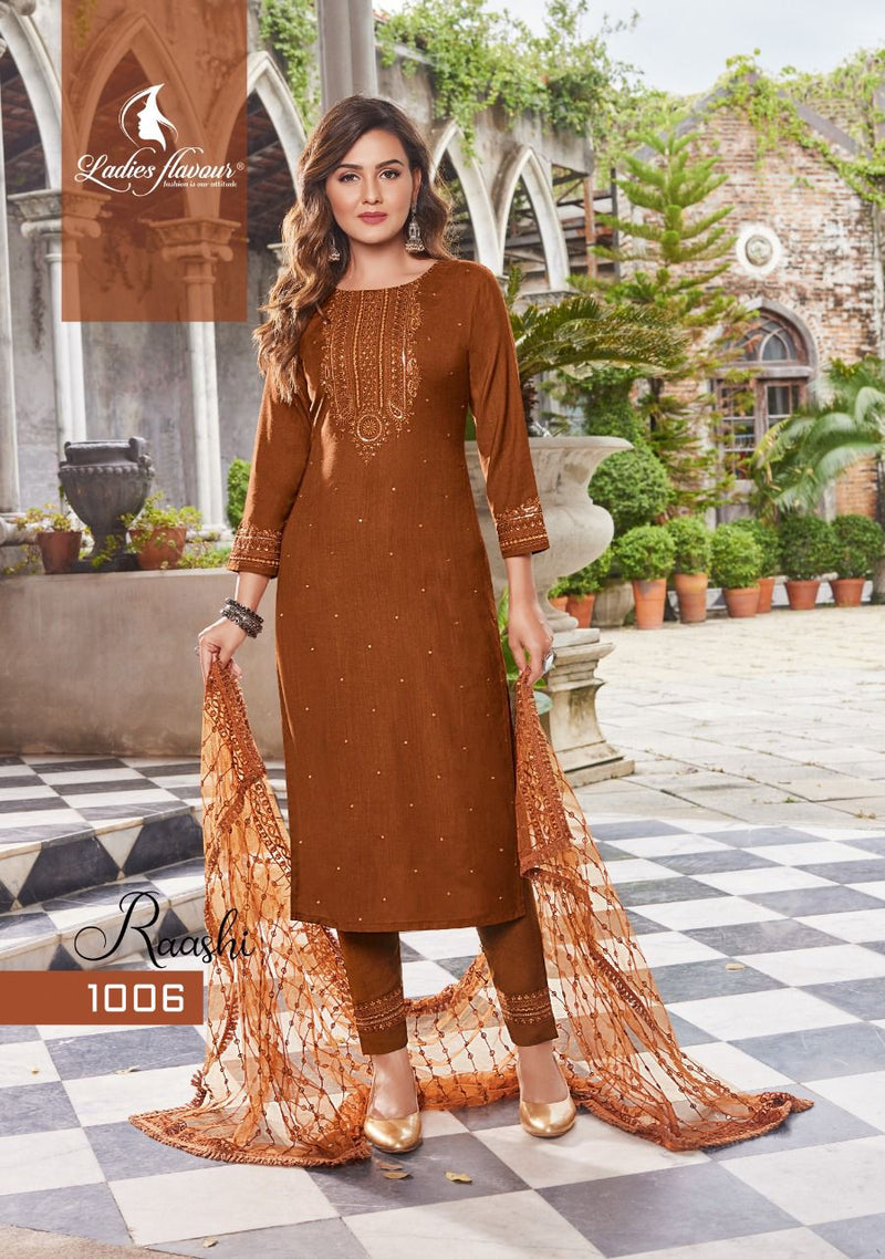 Ladies Flavour Raashi Viscose With Heavy Fancy Embroidery Work Stylish Designer Party Wear Kurti