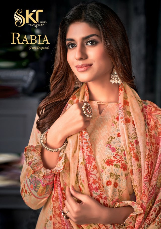 SKT Suits Rabia Cambric Cotton Party Wear Salwar Suits With Digital Prints