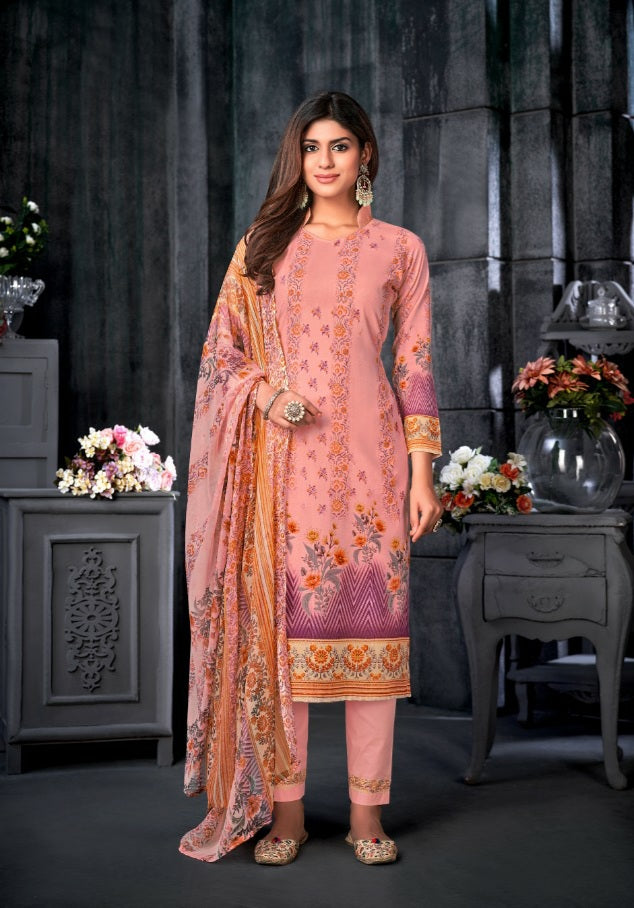 SKT Suits Rabia Cambric Cotton Party Wear Salwar Suits With Digital Prints