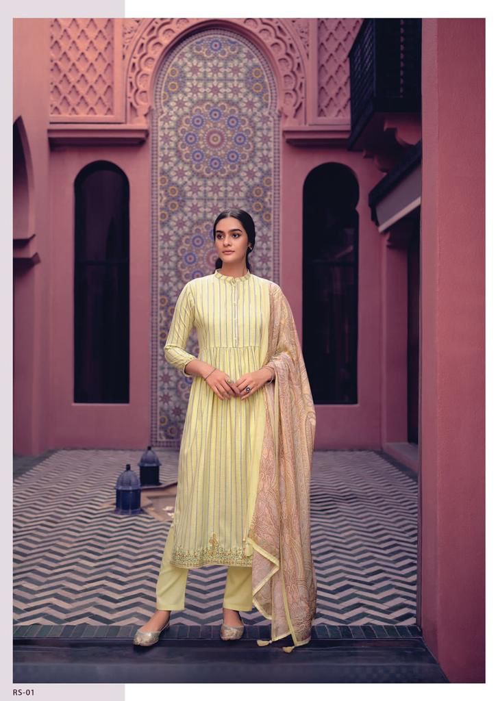 Varsha Ehrum Raisha Cotton Designer Embroidered Party Wear Salwar Suits