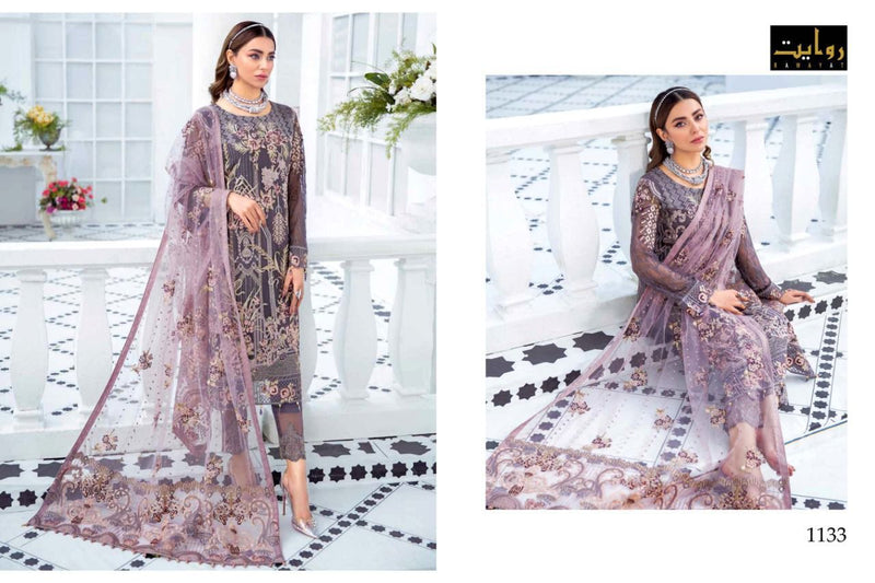 Rawayat Fashion Ramsha Vol 5 Fox Georgette Embroidered Pakistani Style Wedding Wear Salwar Suits