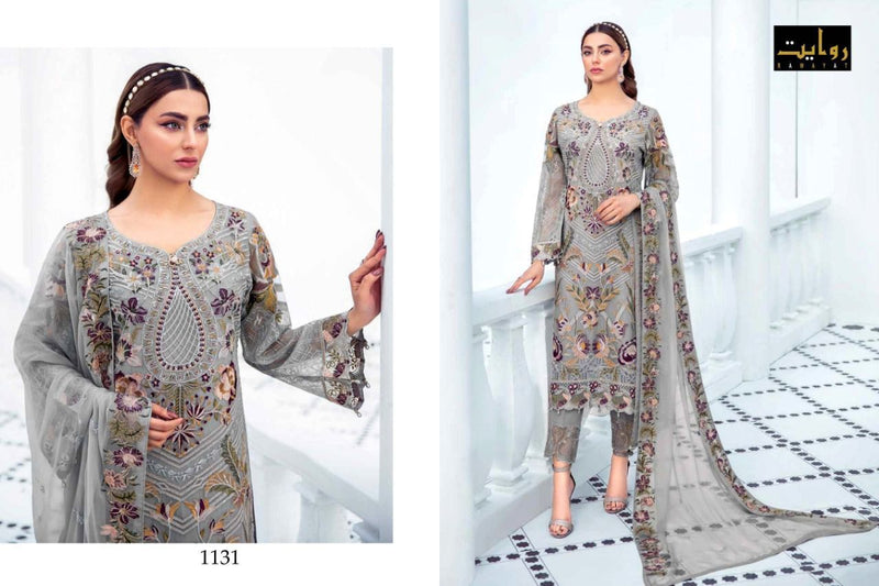 Rawayat Fashion Ramsha Vol 5 Fox Georgette Embroidered Pakistani Style Wedding Wear Salwar Suits