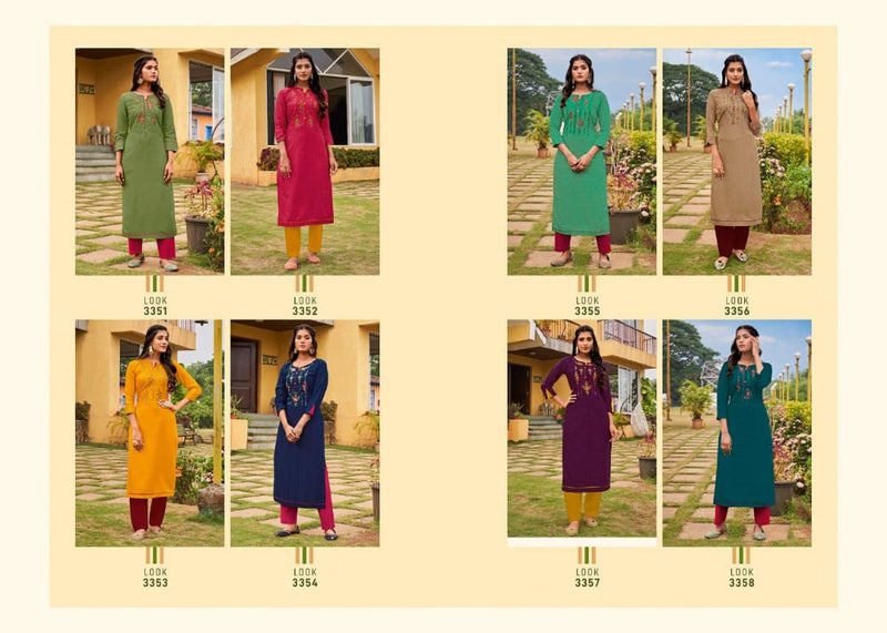 Rangoon Rangat Vol 2 Linen Cotton Fancy Designer Party Wear Kurtis