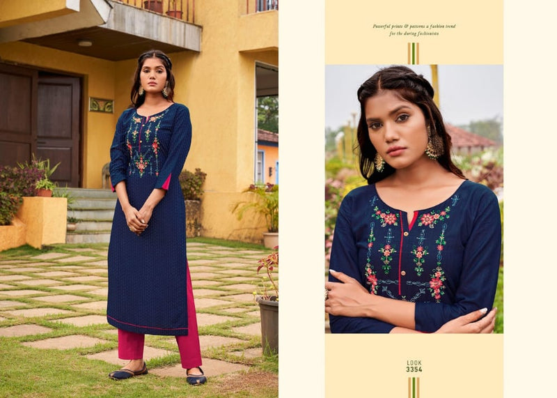 Rangoon Rangat Vol 2 Linen Cotton Fancy Designer Party Wear Kurtis