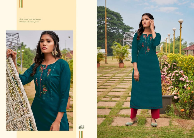 Rangoon Rangat Vol 2 Linen Cotton Fancy Designer Party Wear Kurtis