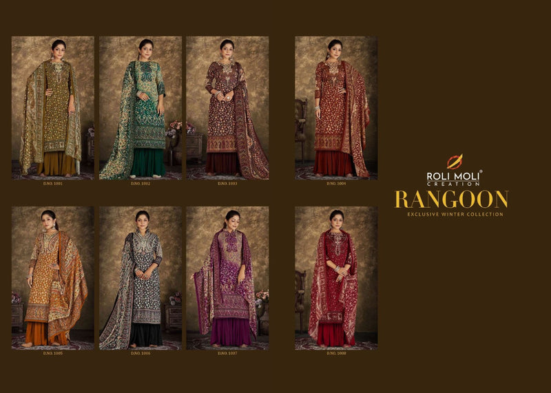 Roli Moli Creation Rangoon Pashmina With Heavy Printed Work Stylish Designer Casual Salwar Suit