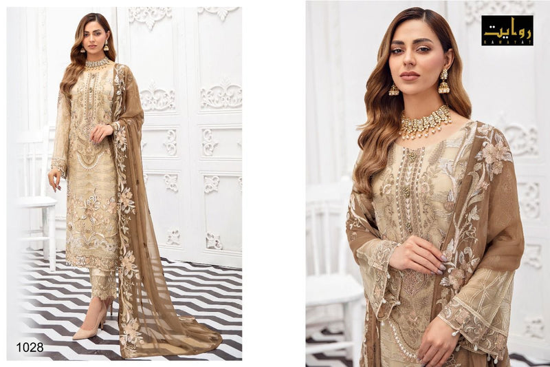 Rawayat Fashion Rangoon Vol 3 Fox Georgette Pakistani Style Wedding Wear Salwar Suits