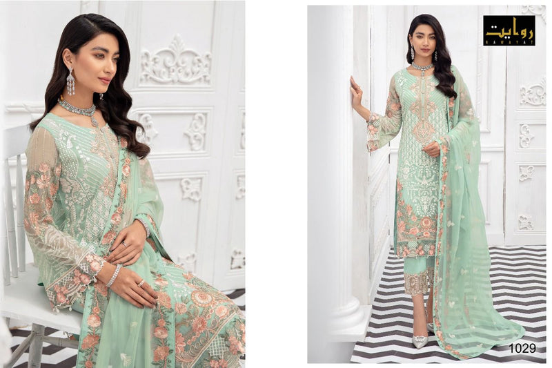 Rawayat Fashion Rangoon Vol 3 Fox Georgette Pakistani Style Wedding Wear Salwar Suits