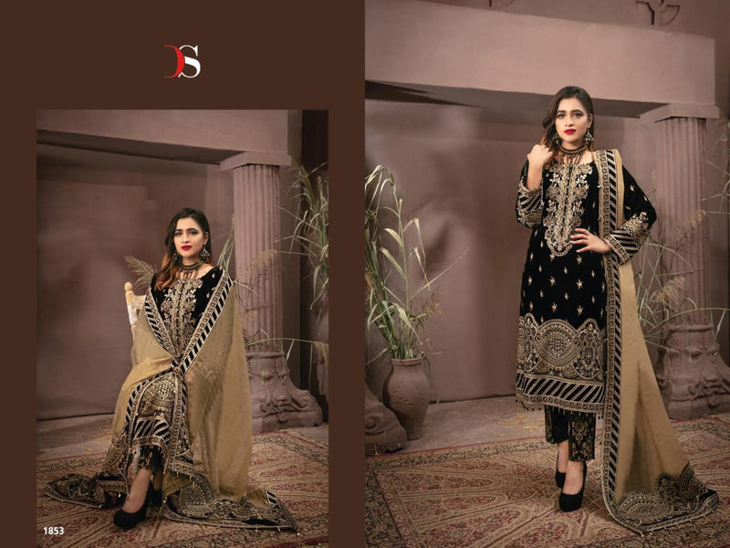 Deepsy Rangrasiya Velvet With Heavy Embroidery Work Stylish Designer Party Wear Pakistani Salwar Kameez
