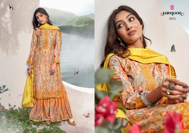 Rangoon Rangriti Muslin With Fancy Work Stylish Designer Casual Look Party Wear Kurti