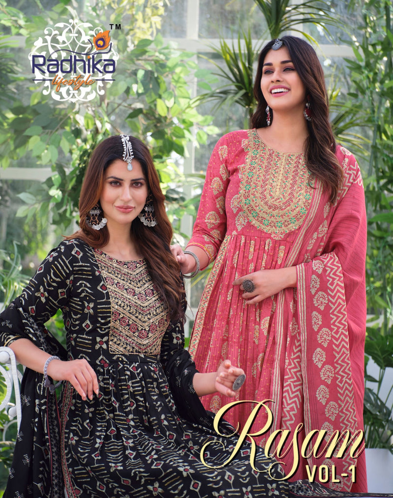 Radhika Lifestyle Rasam Vol 1 Chanderi Silk With Printed Work Stylish Designer Fancy Kurti