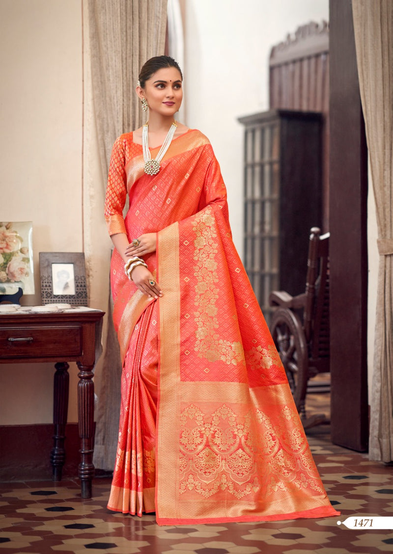 Revanta Creation Rashmika Silk Designer Beautiful Collections Of  Wedding Wear Sarees