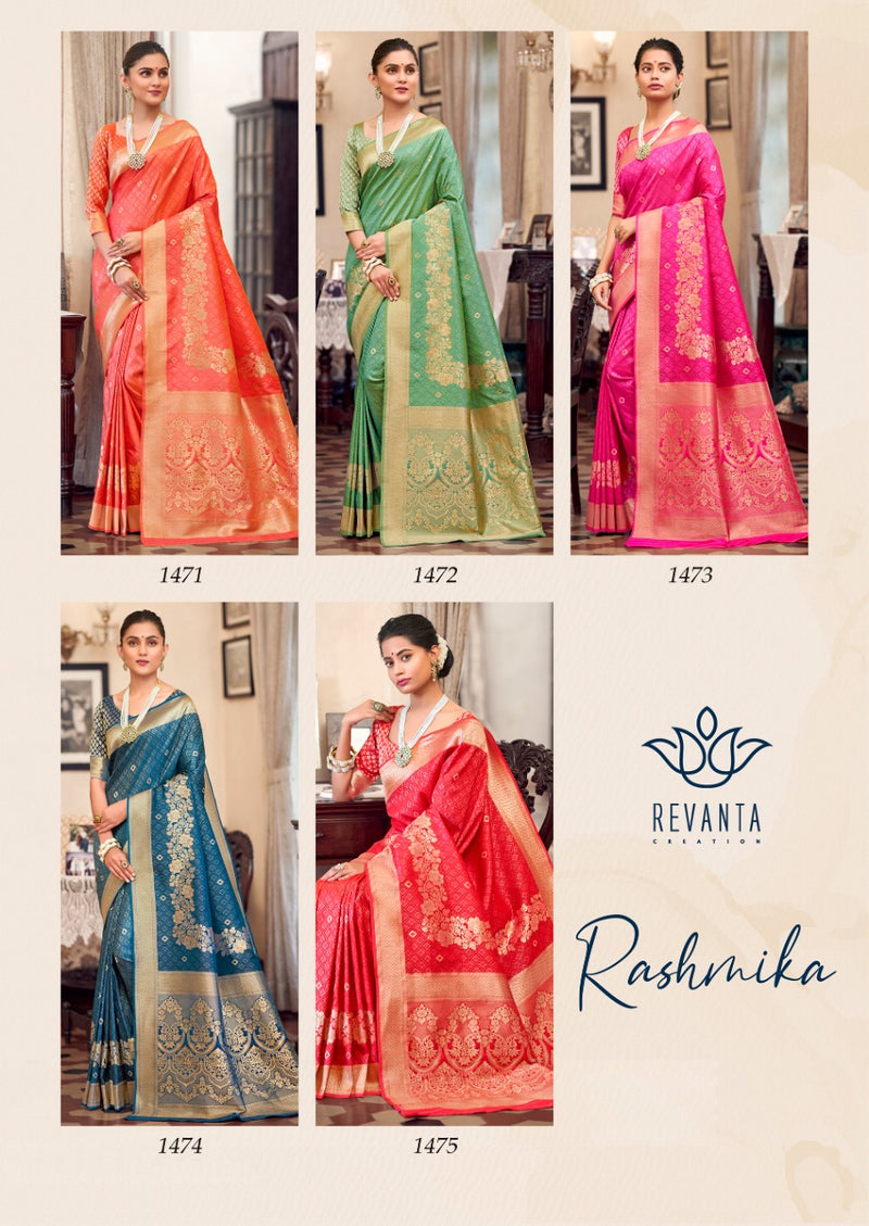 Revanta Creation Rashmika Silk Designer Beautiful Collections Of  Wedding Wear Sarees