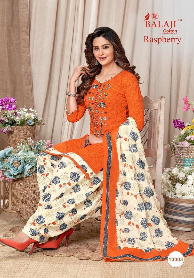 Balaji Raspberry Vol 10 Pure Cotton With Heavy Embroidery Work Stylish Designer Casual Wear Salwar Suit