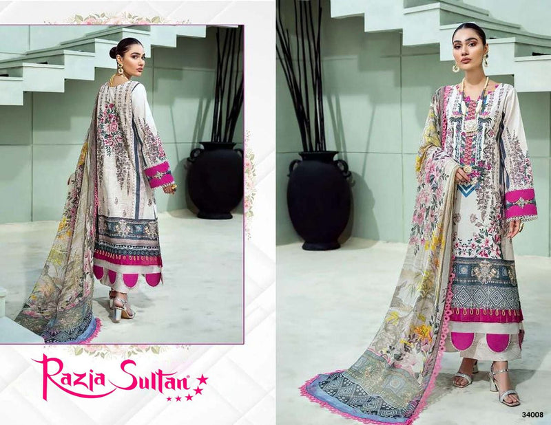 Apna Cotton Razia Sultan Vol 34 Cotton Printed Pakistani Style Party Wear Salwar Suits