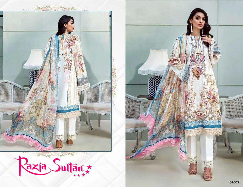 Apna Cotton Razia Sultan Vol 34 Cotton Printed Pakistani Style Party Wear Salwar Suits