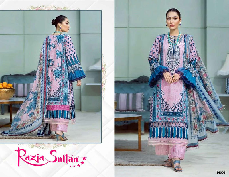 Apna Cotton Razia Sultan Vol 34 Cotton Printed Pakistani Style Party Wear Salwar Suits